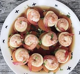 虾仁蒸日式豆腐6